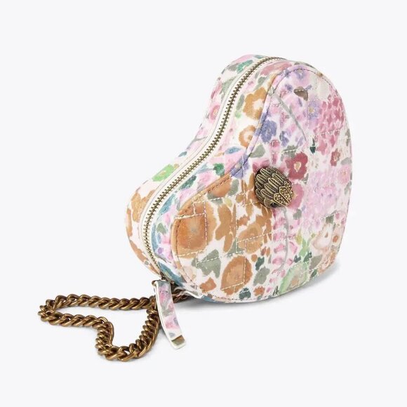 KURT GEIGER FLORAL COUTURE HEART BAG rare limited edition valentine - Picture 6 of 6
